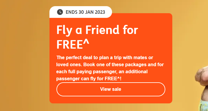 Fly a Friend for FREE @ Jetstar