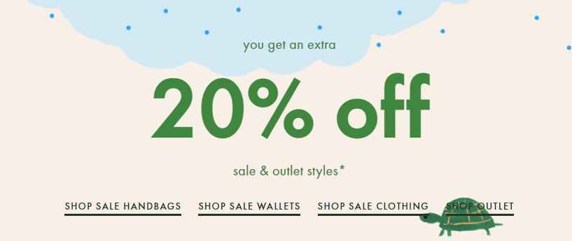 Extra 20% OFF on sale styles at Kate Spade