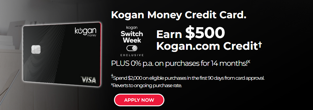 Get $500 Kogan.com Credit when you spend $2000 on eligible purchases