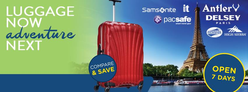 Luggage Direct extra 5% off your first order when you sign up