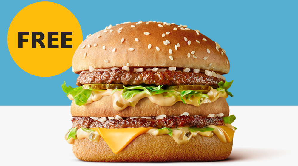 Free Big Mac when you order $30+ with coupon via Menulog