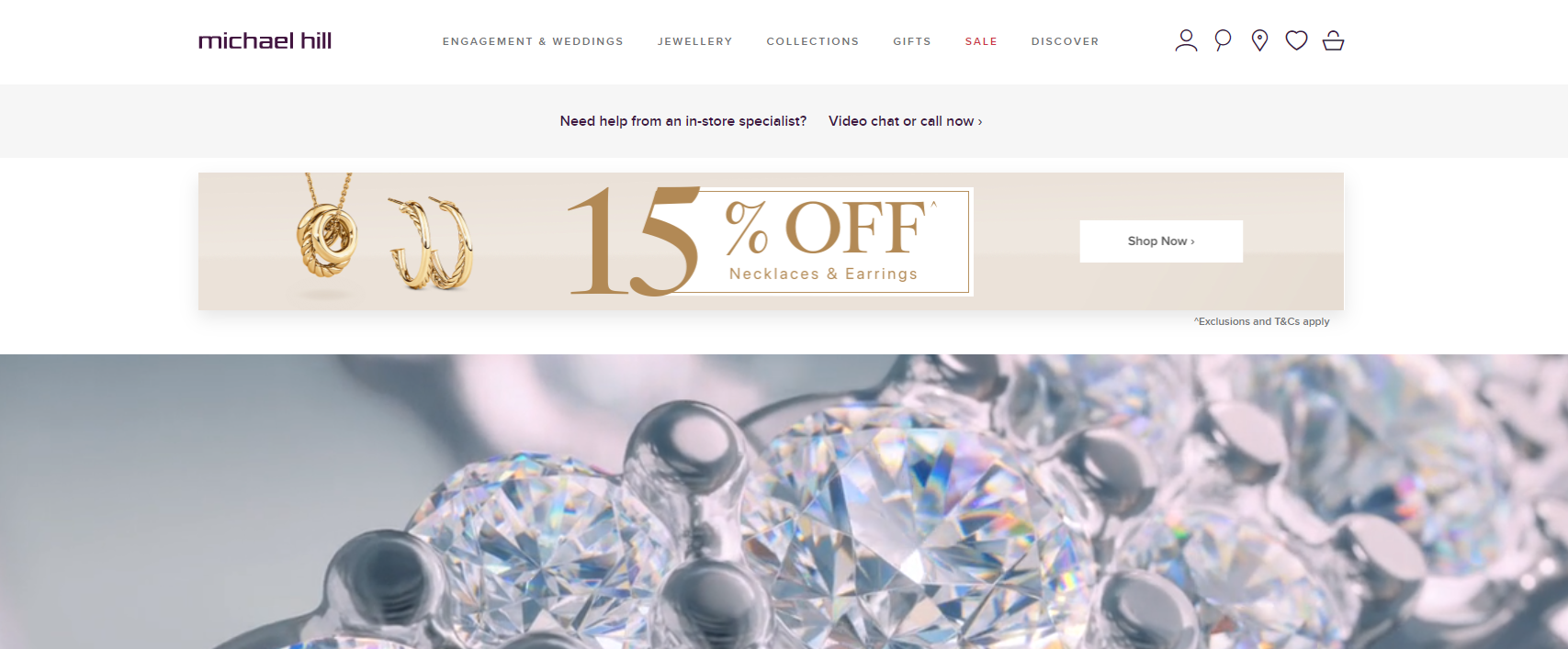 15% OFF selected necklaces & earrings @ Michael Hill