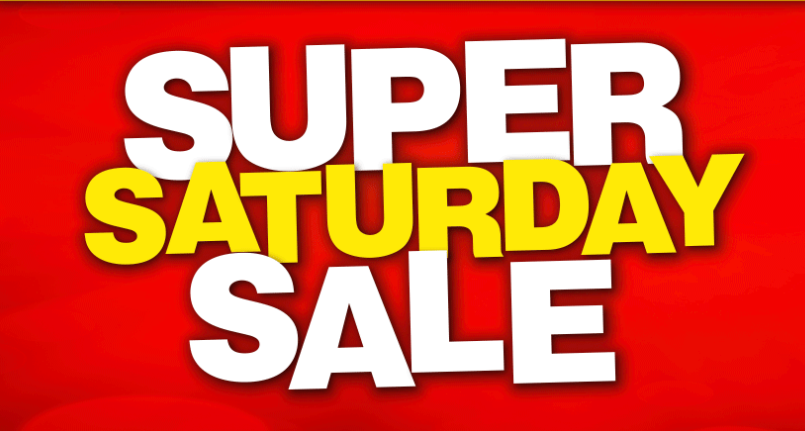 Super Saturday sale up to 50% OFF on top brands