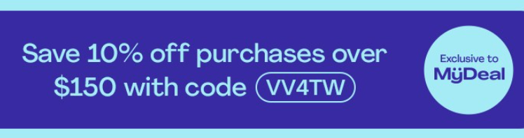 Extra 10% OFF on orders over $150 with MyDeal coupon on Big W items