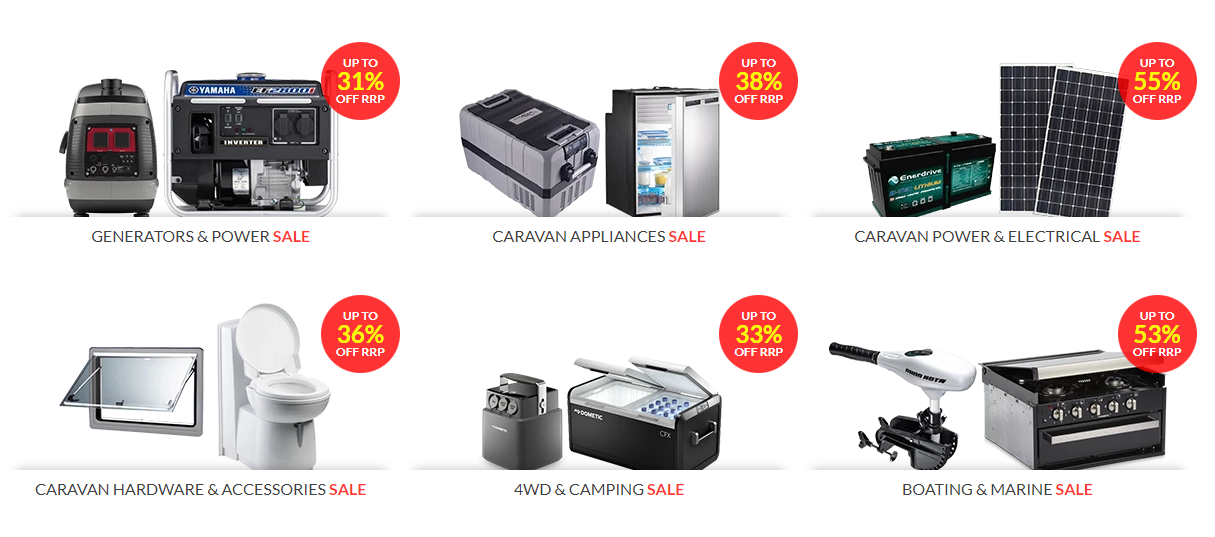 My Generator sale up to 55% OFF on premium Caravan & Camping Products