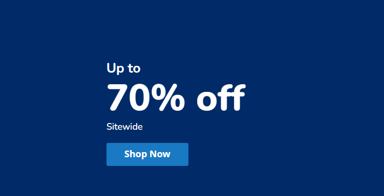 Up to 70% OFF sitewide + extra $10 OFF with coupon, Limited Free Shipping