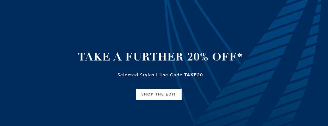 Further 20% OFF on selected styles
