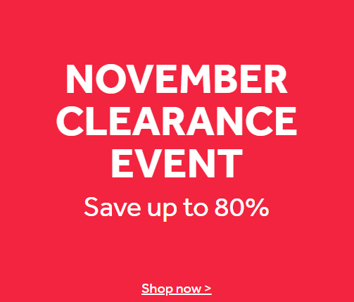 Nisbets up to 80% off selected products. November Clearance