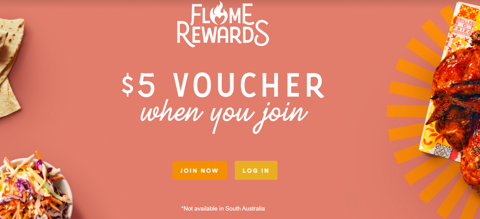 Get $5 voucher to use on your Oporto vegan burger when you join Flame Rewards