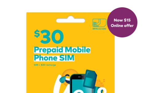 50% OFF on $30 Prepaid SIM now $15 @ Optus