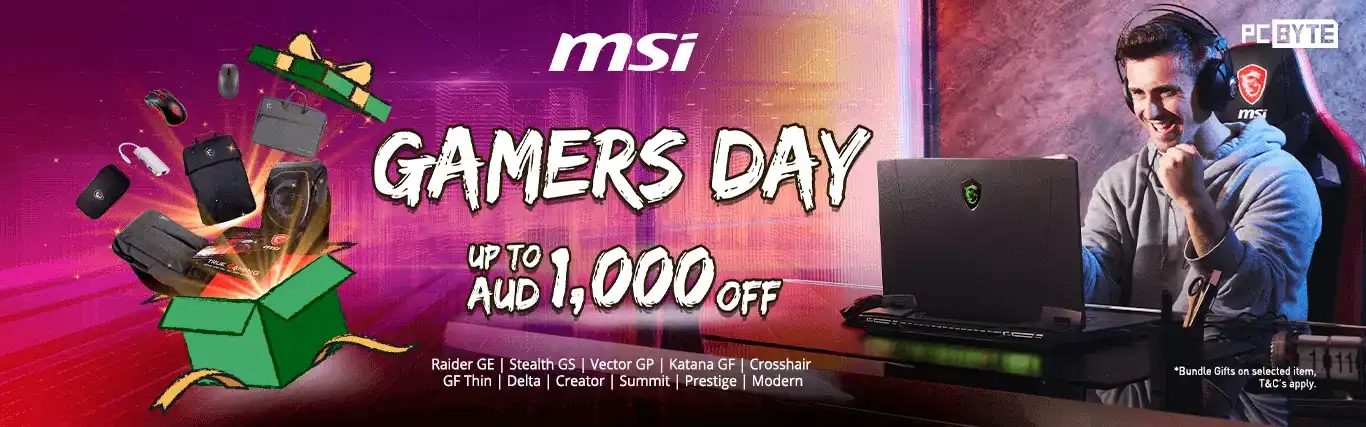 Save up to $1000 on select MSI gaming laptops at PC Case Gear