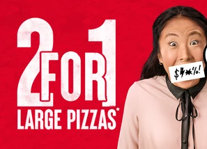 2 for 1 Tuesday Deal: Get 2 large vegan pizzas today at Pizza Hut (Pick up only)