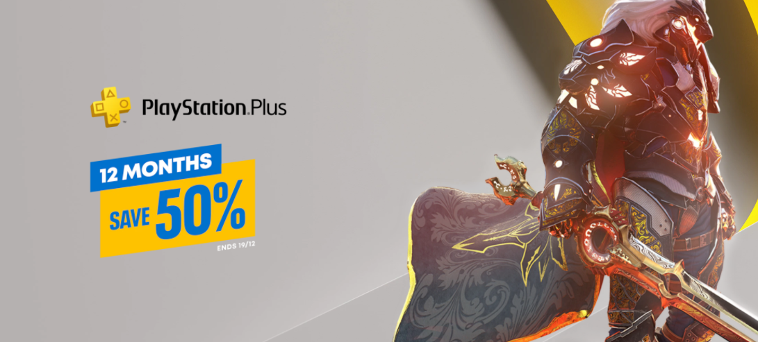 50% OFF on PlayStation Plus: 12 Month Membership now $39.95