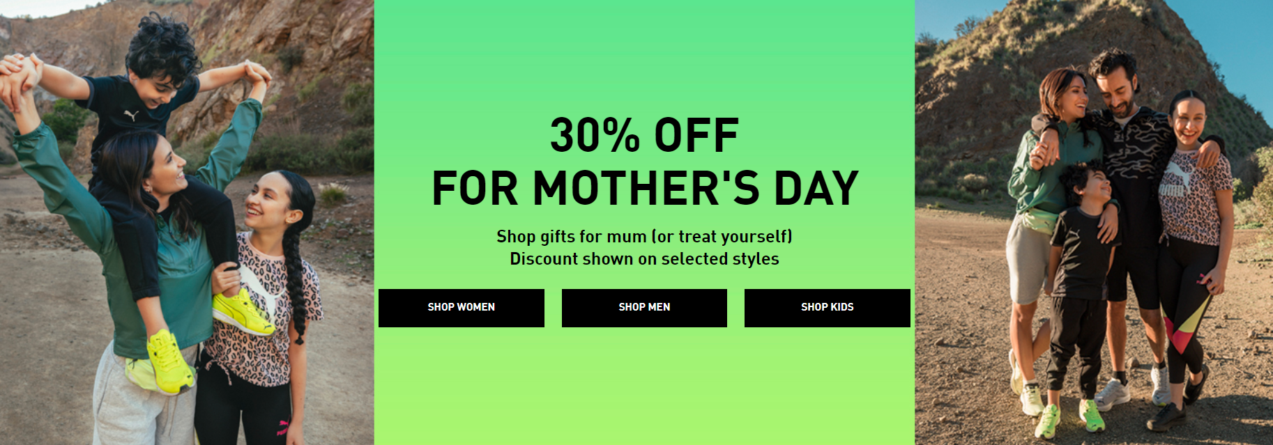Puma Mother's Day - 30% OFF on selected styles