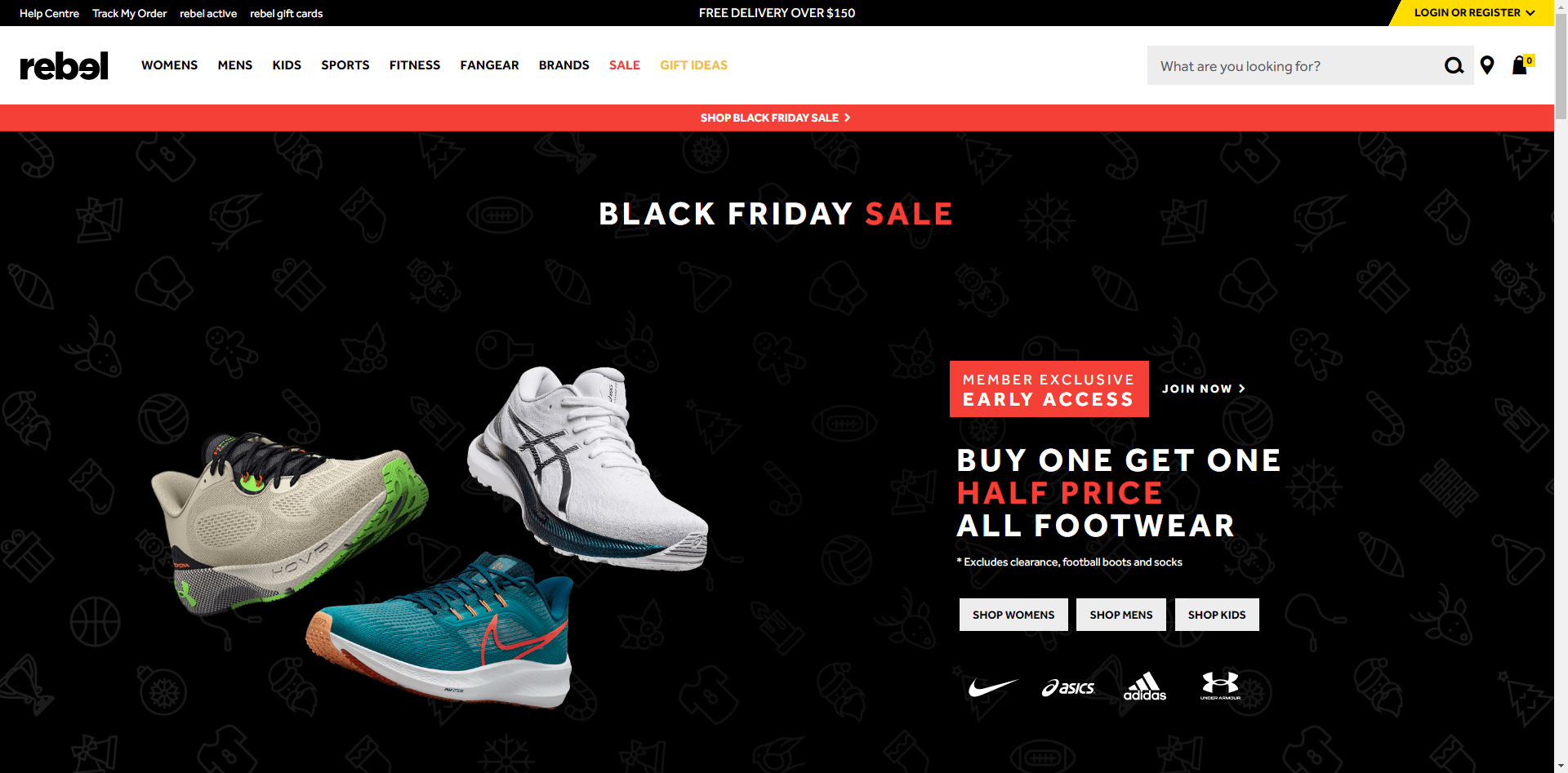 rebel Black Friday sale. Save on footwear, clothing, fitness, bikes and more