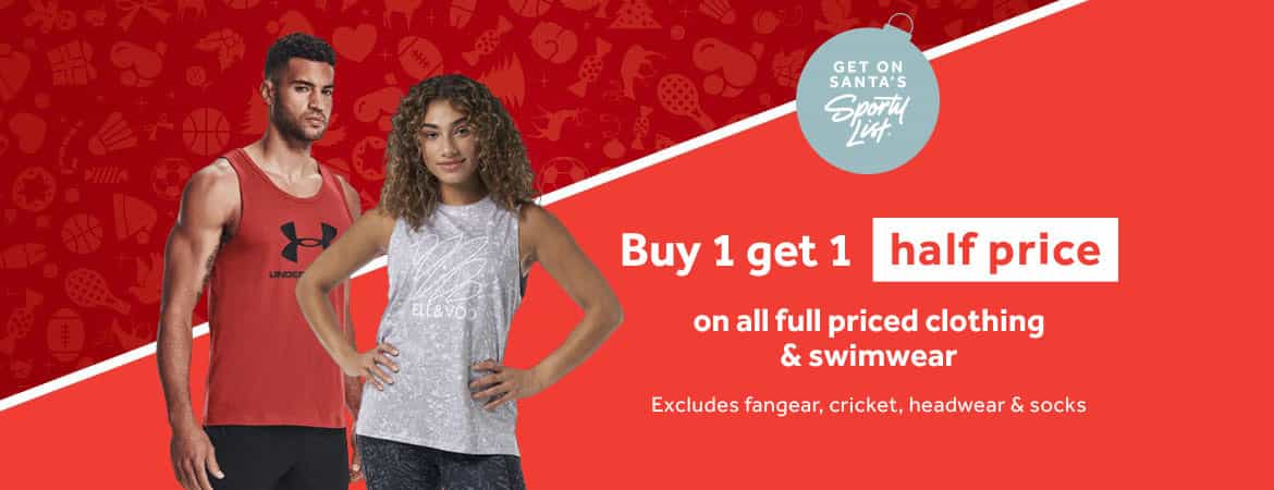 Buy 1 get 1 50% OFF on all full priced clothing & swimwear