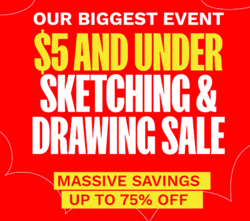Riot Biggest event - $5 and Under Sketching and Drawing Sale