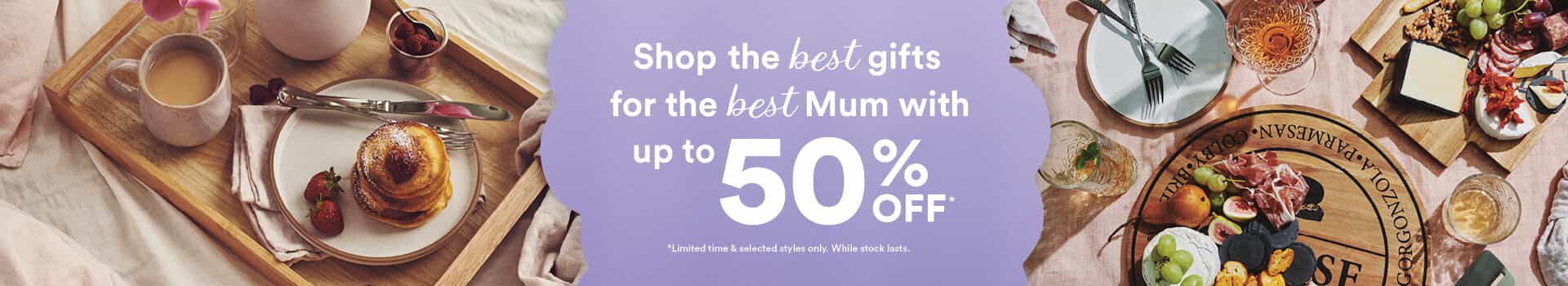 Salt&pepper up to 50% OFF on Mum gifts including kitchenware, glassware & more