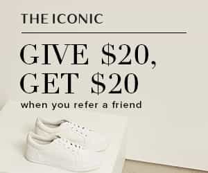 Give $20 and get $20 when you refer a friend from The Iconic