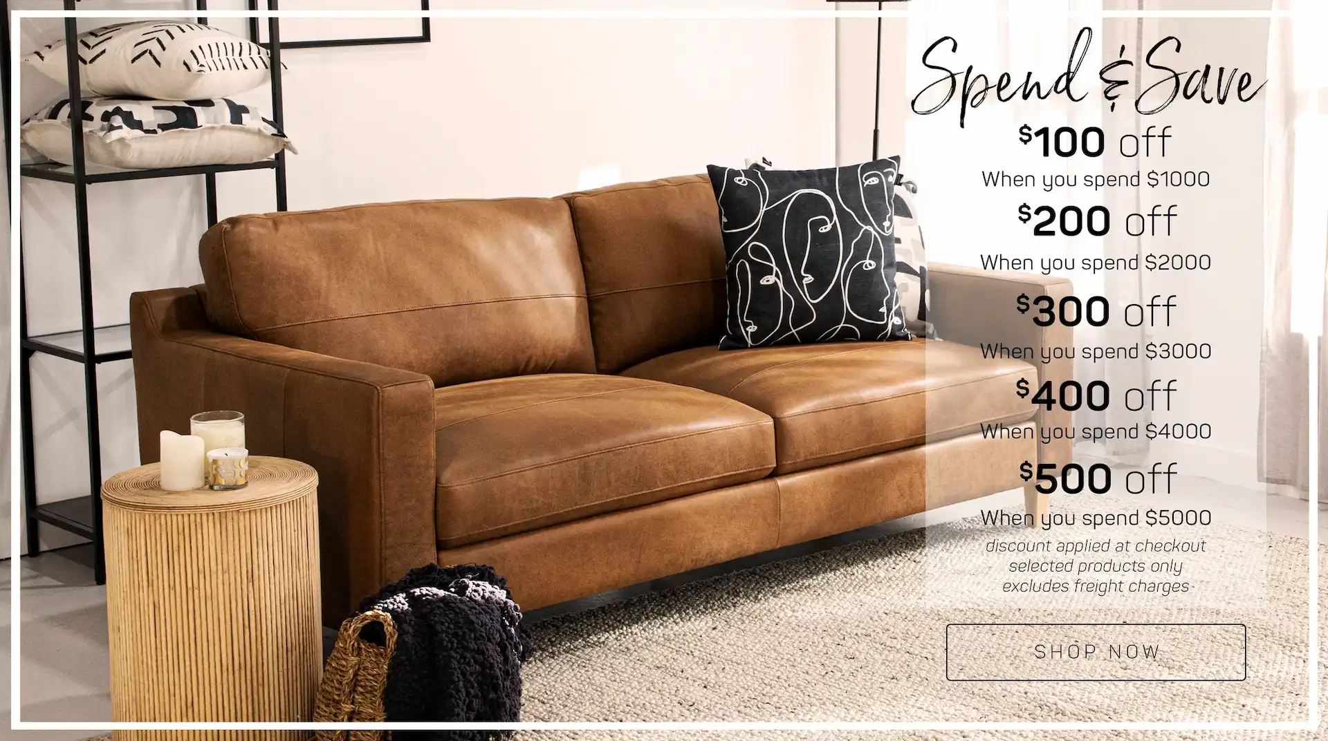 Spend & save up to $500 OFF at Secretsofa (selected products)