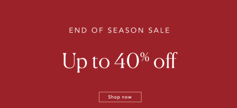 Sheridan End of Season sale up to 40% OFF on towels, bed covers, pillows, & more