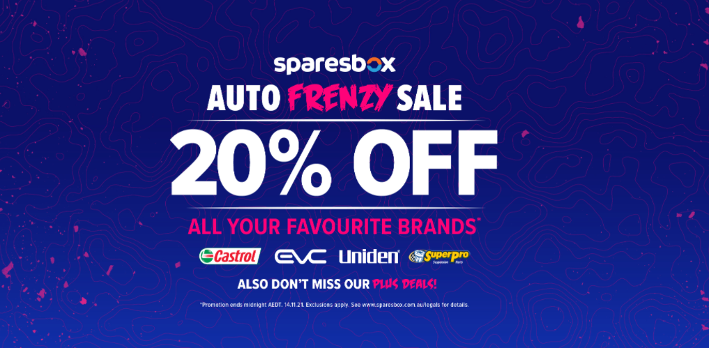 Sparesbox Auto Frenzy sale 20% OFF on brands like Castrol, EVC, Superpro & more