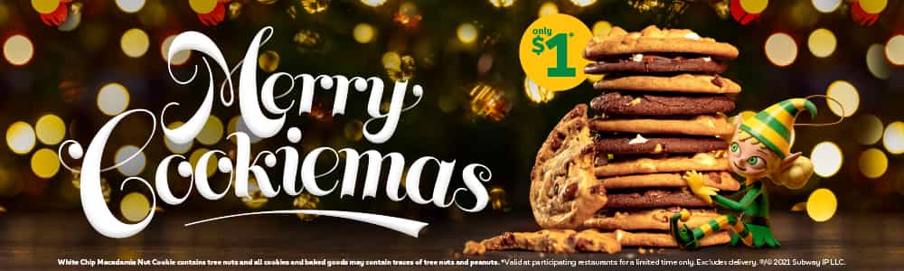 Subway Cookies now only $1 at participating restaurants