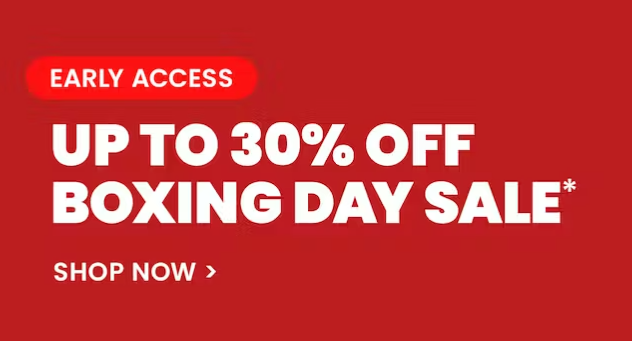 The Iconic Boxing Day sale - 30% OFF on all vegan products