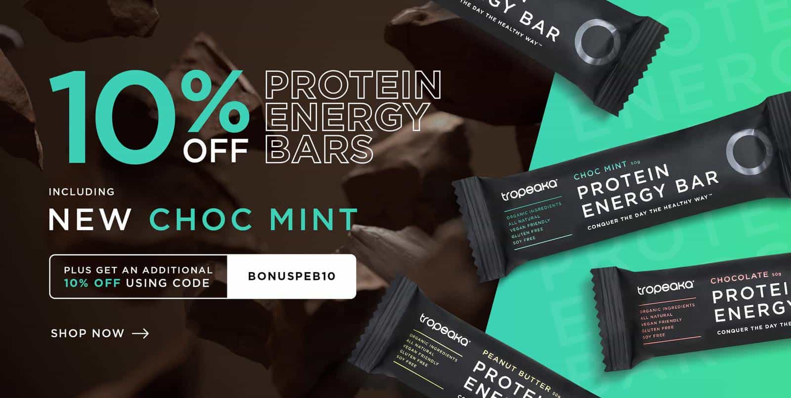 Extra 10% OFF Protein Energy Bars with promo code