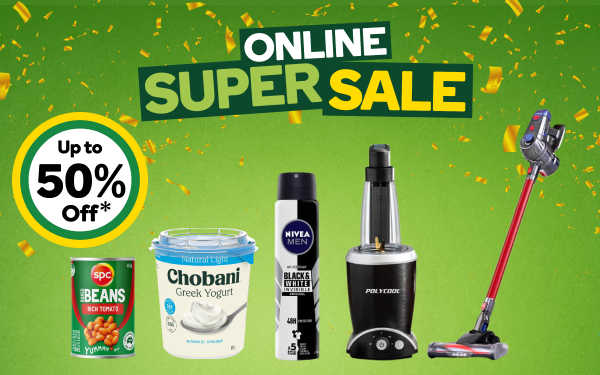 Up to 50% OFF Woolworths Online Only sale + extra $15 OFF $100+ coupon with Direct to boot/pick up