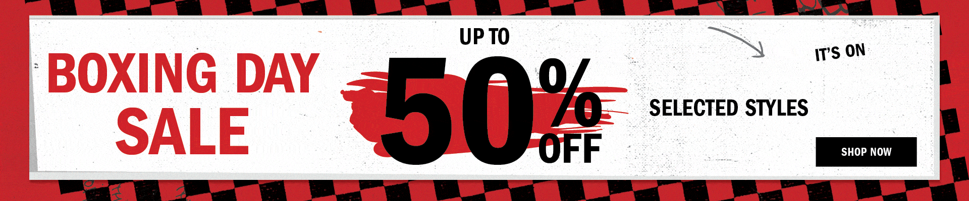 Vans Boxing Day: Up to 50% Off Selected Styles