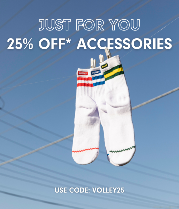 Extra 25% OFF on accessories at Volley