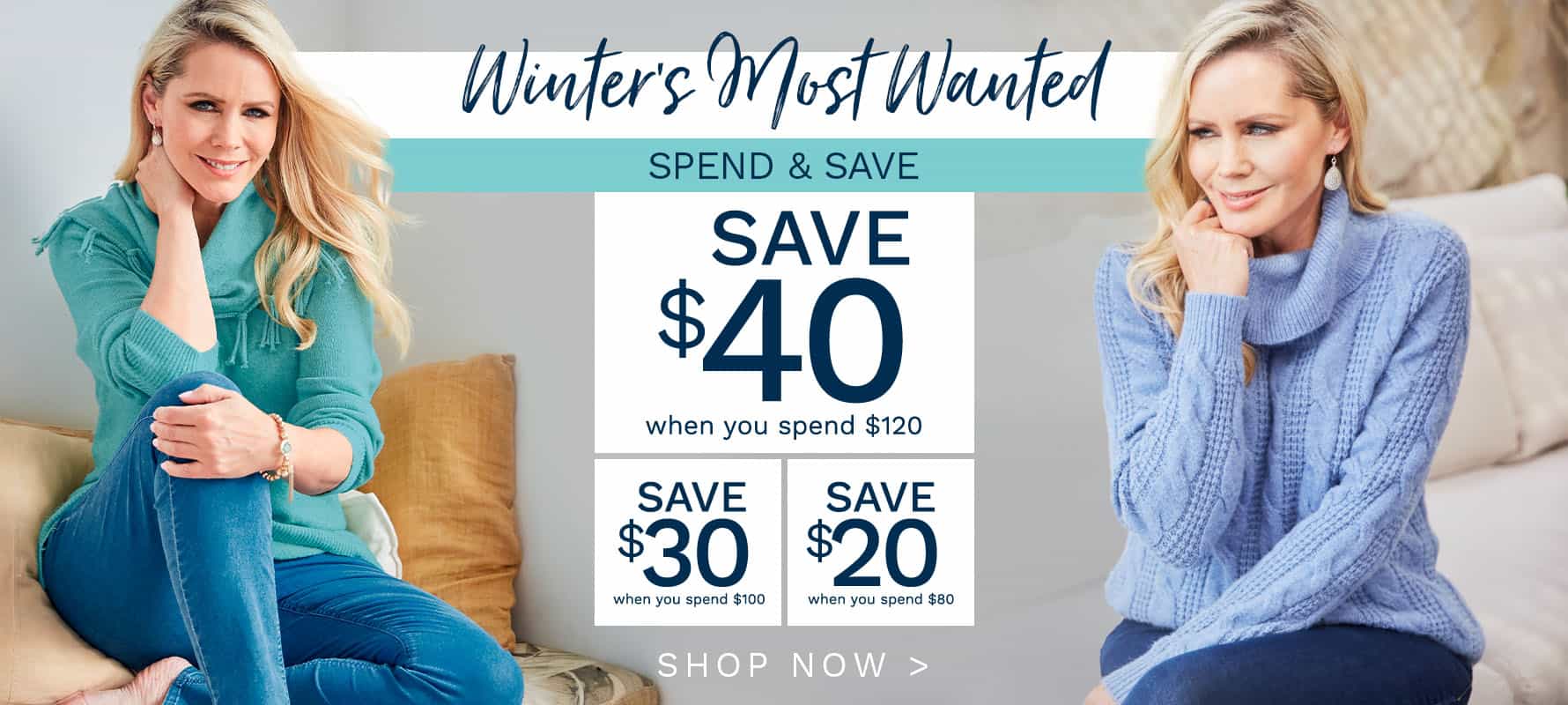 Save up to 50% OFF on all knitwear