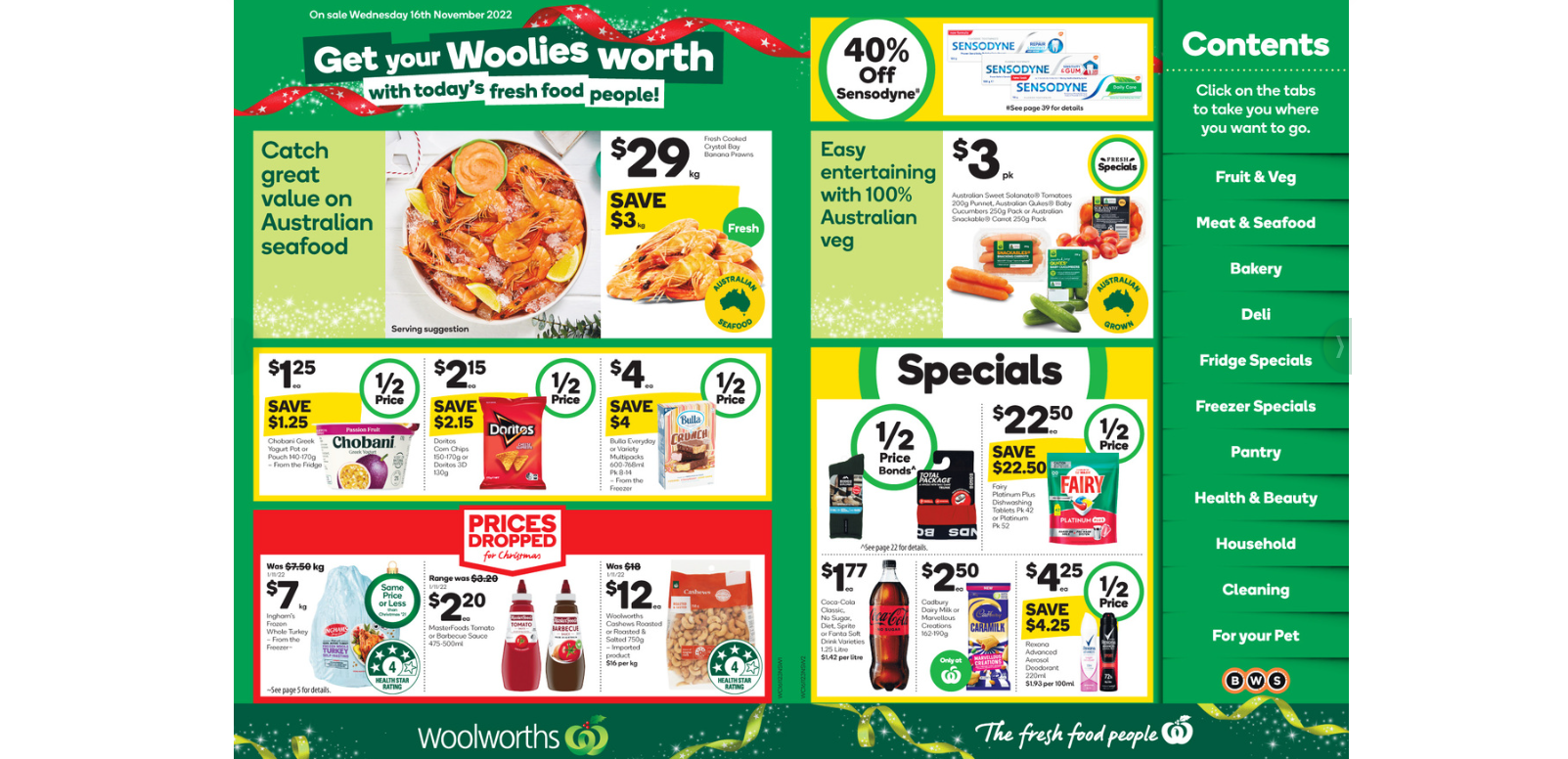 Woolworths - 1/2 price Bonds, OLAY, Doritos, Chobani