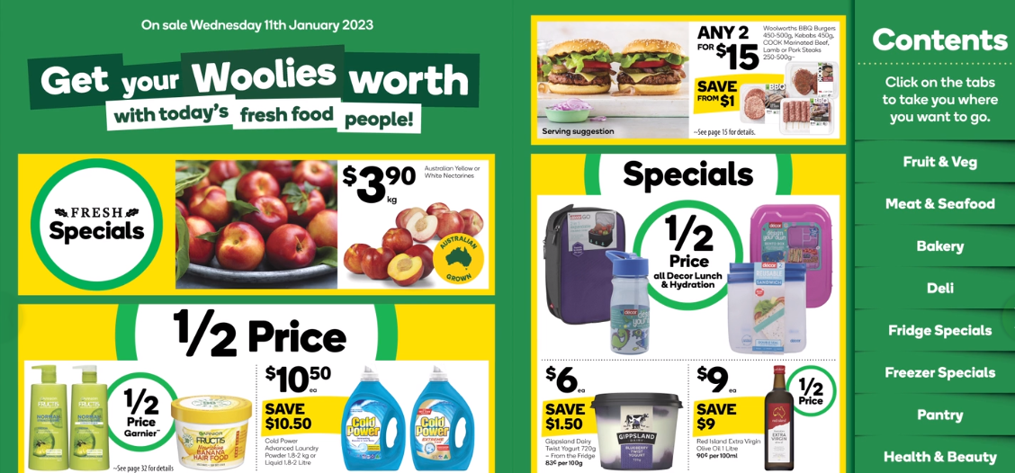 Woolworths: 1/2 price Cold Power, Garnier, 20X points on Apple gift cards