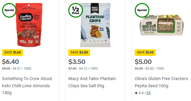 Woolworths Vegan Specials & 1/2 price Vegan specials from Wed 10th Jan