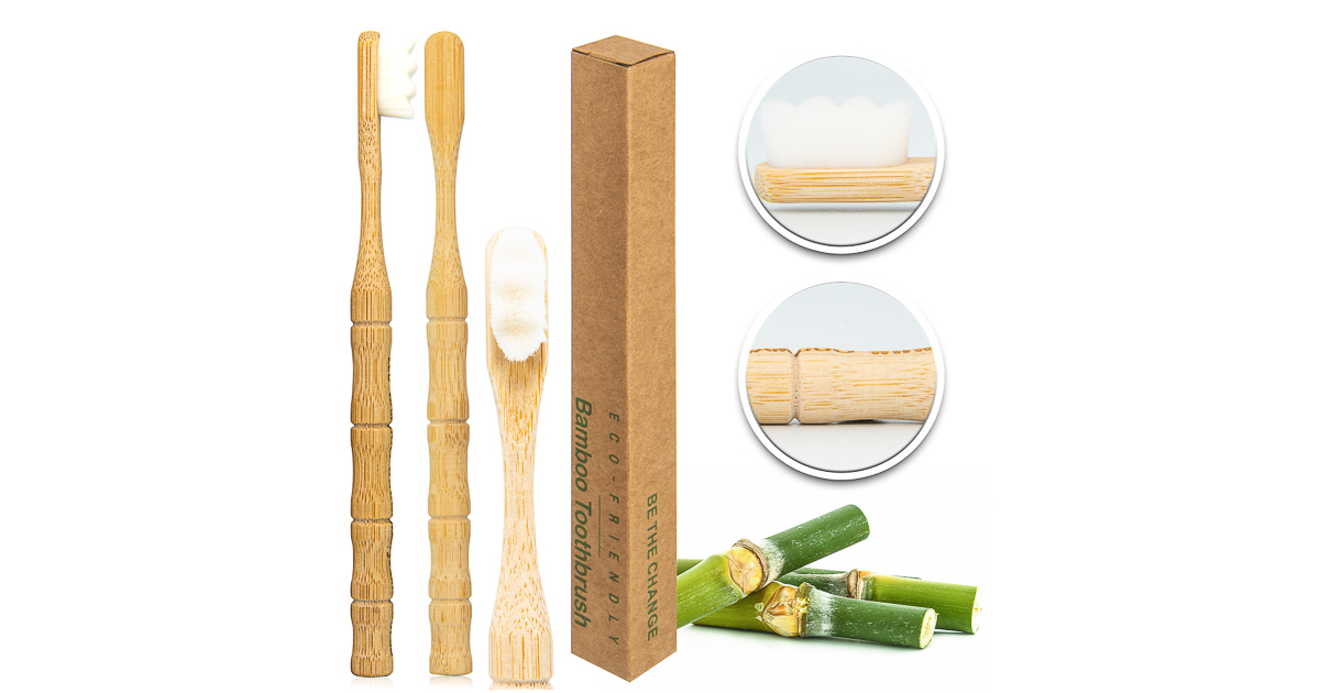 Get 25%OFF 20,000 Bristles Extra Soft Eco-Friendly Bamboo Toothbrush $6.95 Free Shipping