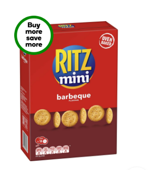 New @ Woolworths - Ritz Mini Barbeque 155g. Get 2 for $6 and save $2