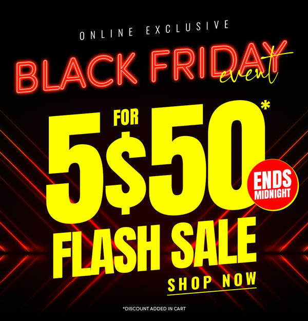 River's Black Friday Flash Sale 5 Styles for $50* (Online Exclusive)