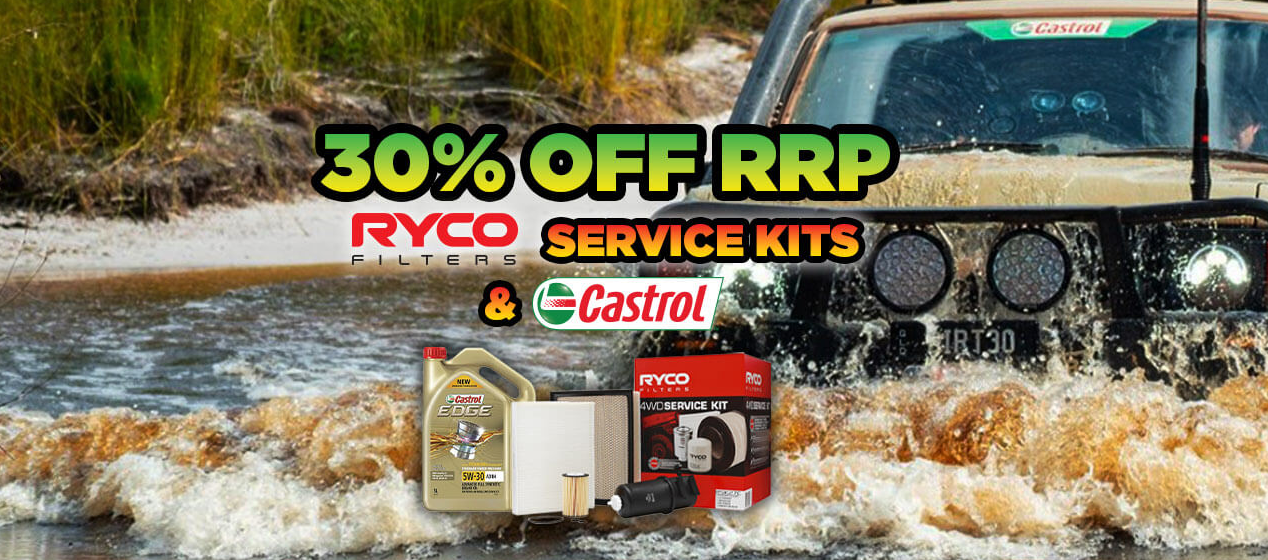 30% OFF RRP Ryco filters service kits & Castrol products