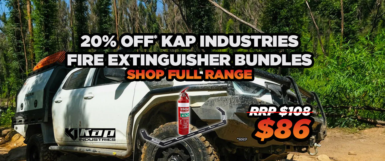 20% OFF KAP Industries Fire Extinguisher Bracket with Extinguisher Bundle now $86 RRP $108