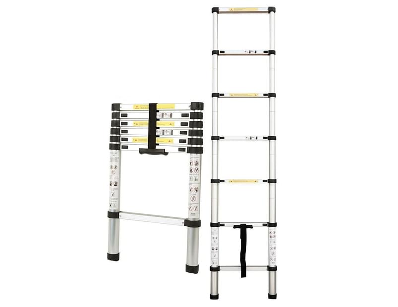 Bullet 2m Telescopic Aluminium Ladder Alloy Extension Extendable Steps $79 shipped