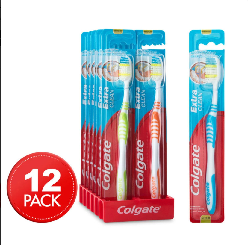 Save extra 10% OFF on 12X Colgate Toothbrush Medium Extra Clean now $9.89