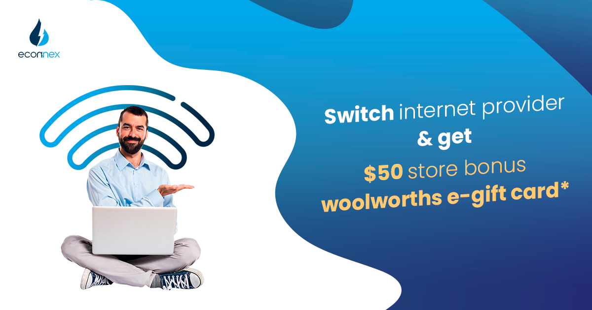 Switch NBN Get $50 Woolworths eGift Card @ Econnex