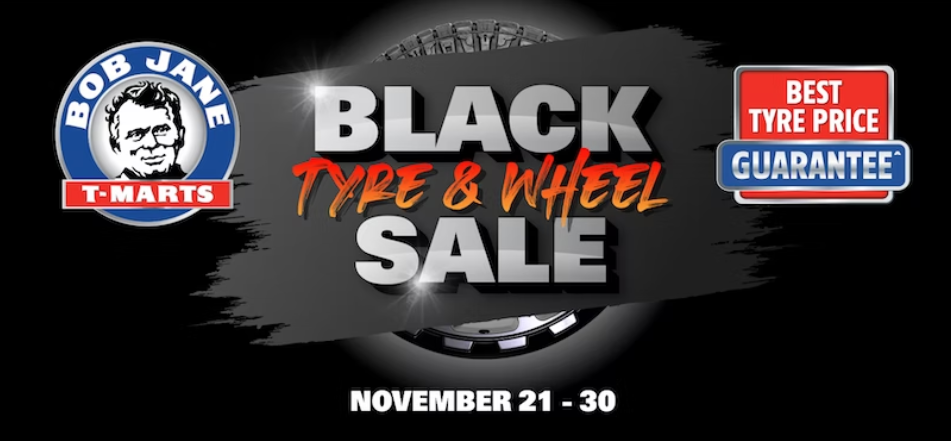 (Now live) Bob Jane T-Marts Black Tyre & Wheel Sale - Yokohama, Dunlop, Kumho, Monster Ammo & Sniper