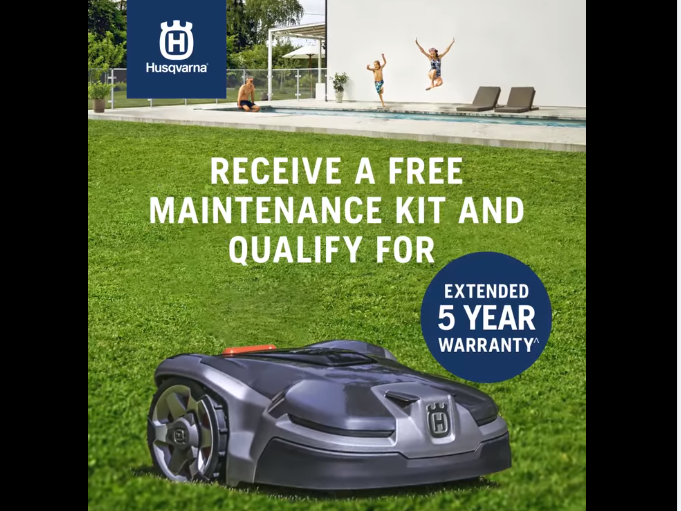Husqvarna Automower® - Get a free maintenance kit and extended 5 year warranty. From $1739