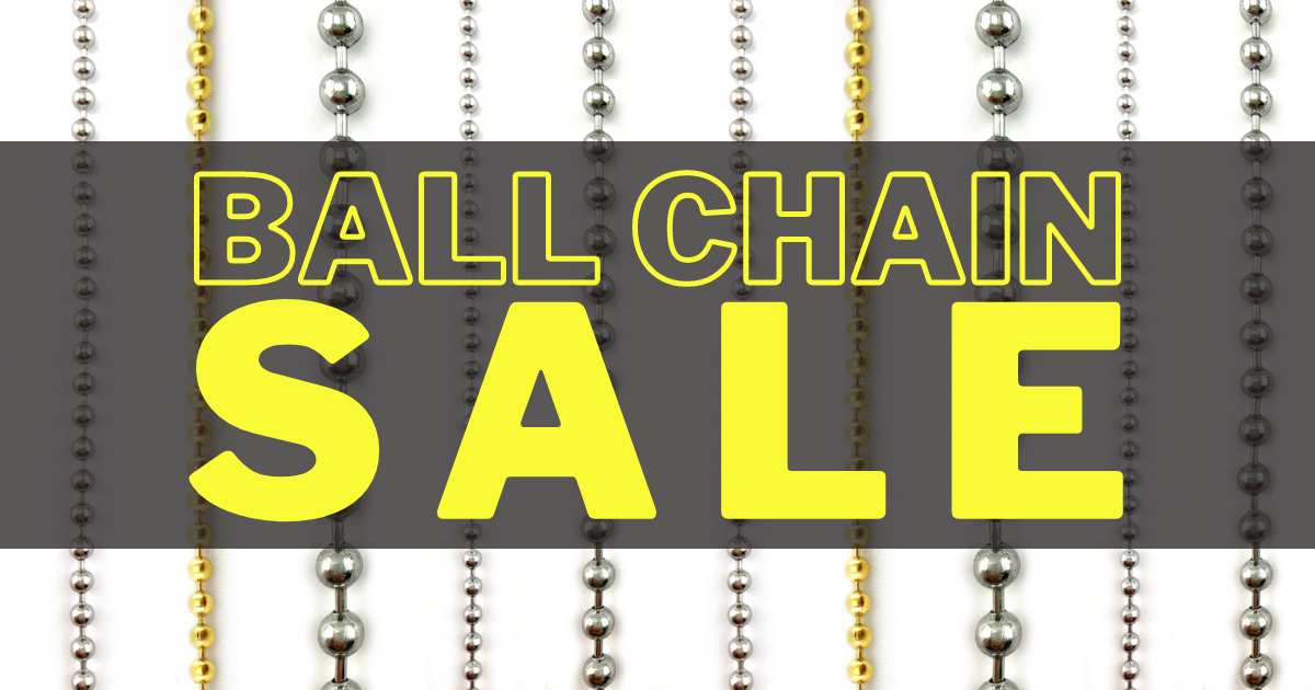 Ball Chain Sale - Save 5% - Delivery Australia Wide