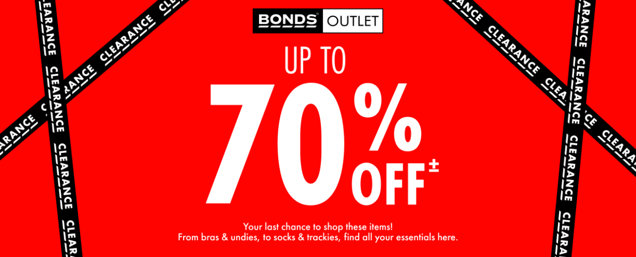 Bonds Outlet up to 70% OFF last chance sale
