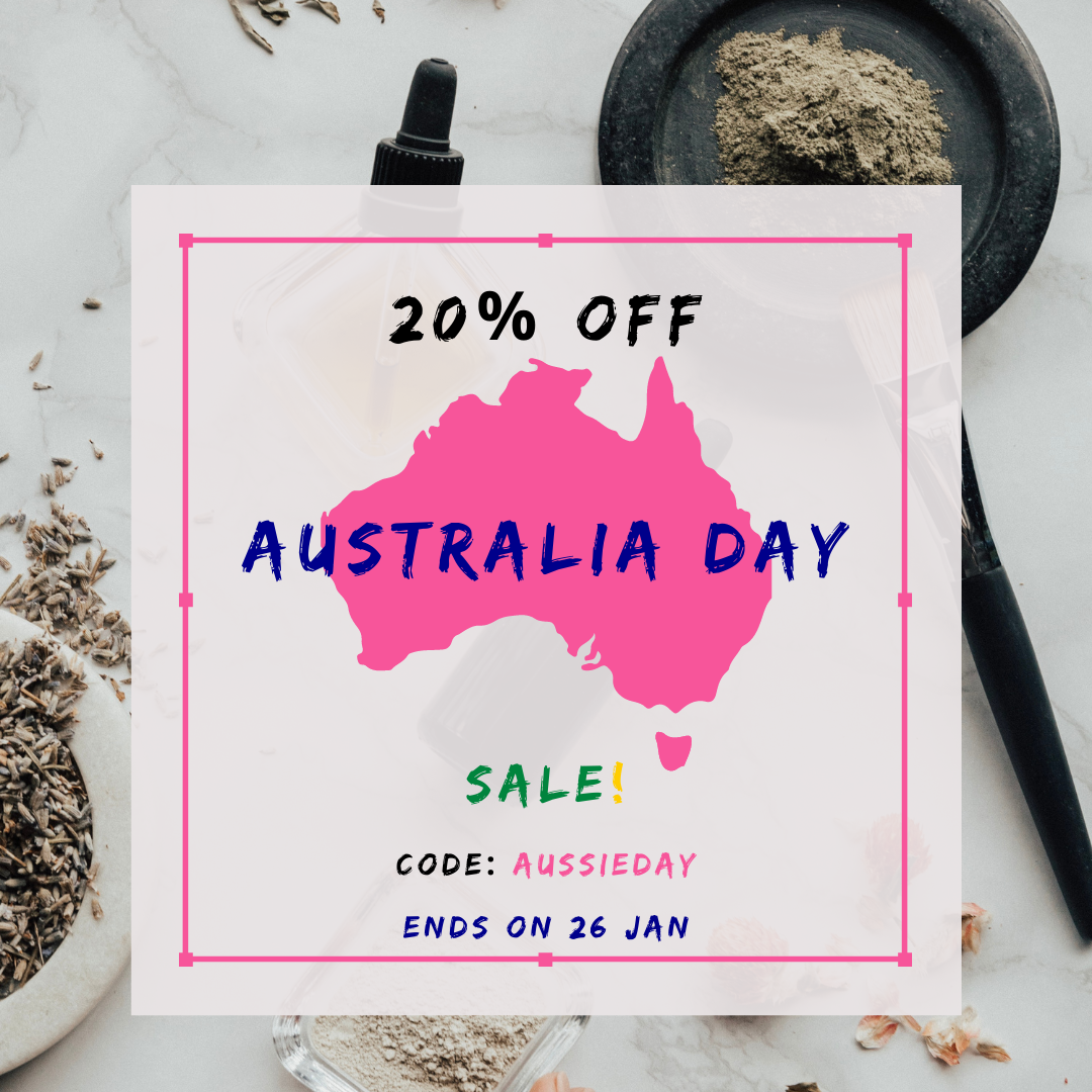Australia Day Sale 20% off sitewide - All Natural Skin Care Products @ PureSoul Collection