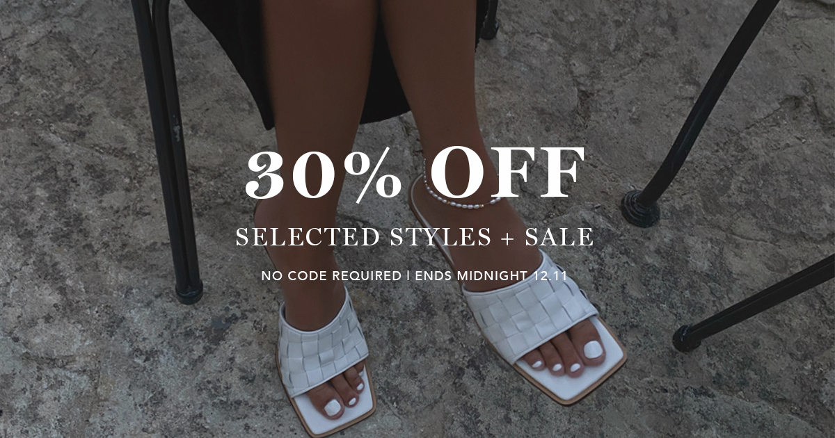 30% OFF Selected Styles + Sale